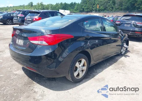 2013 Hyundai Elantra Gls z USA, uszkodzony, nr VIN 5NPDH4AE0DH298618